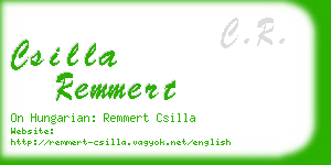 csilla remmert business card